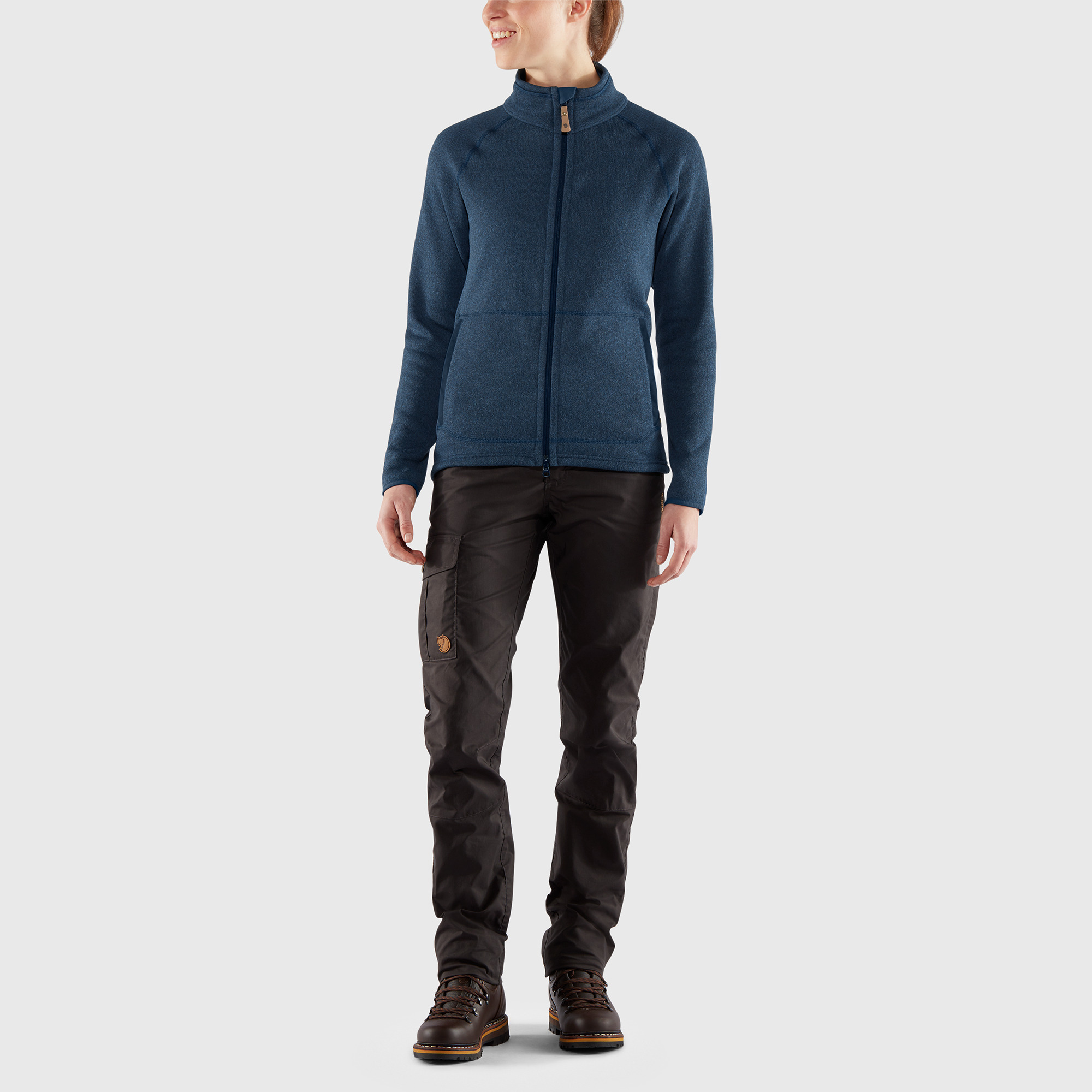 Övik Fleece Zip Sweater W 