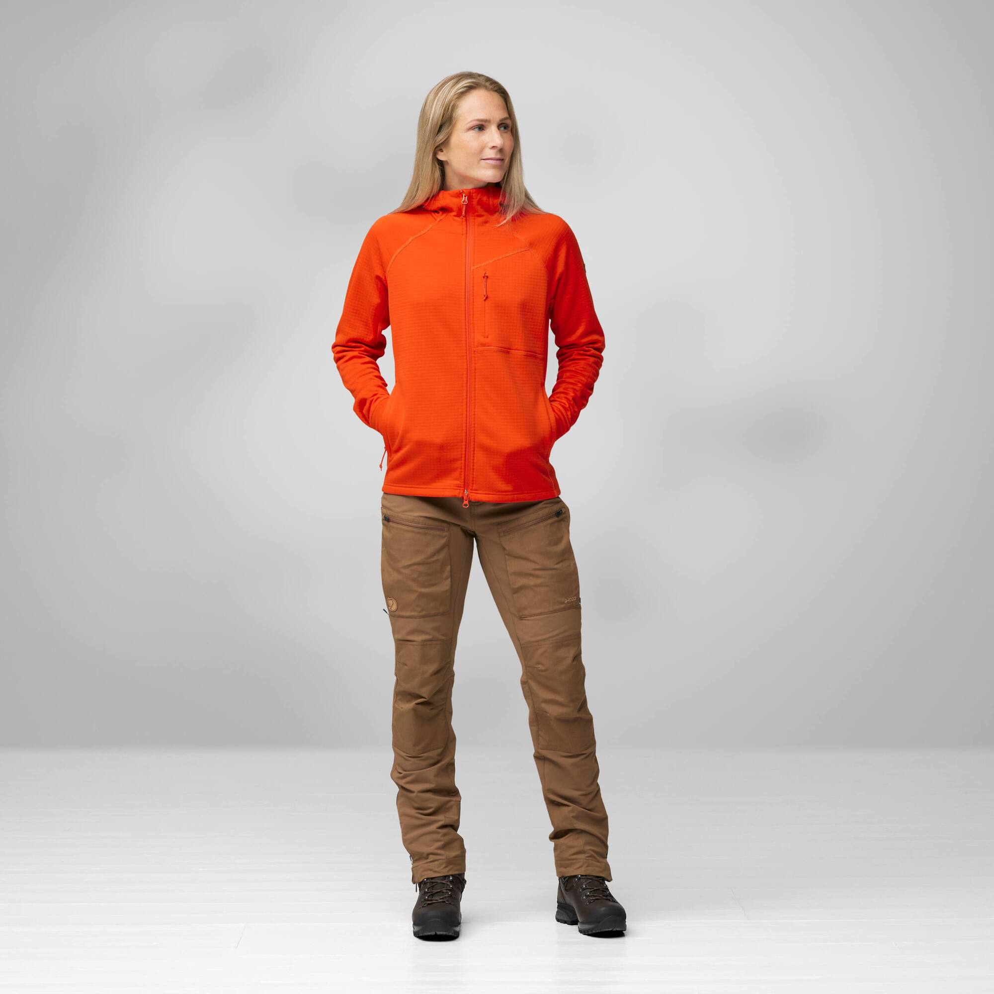Abisko Grid Fleece Hoodie W 