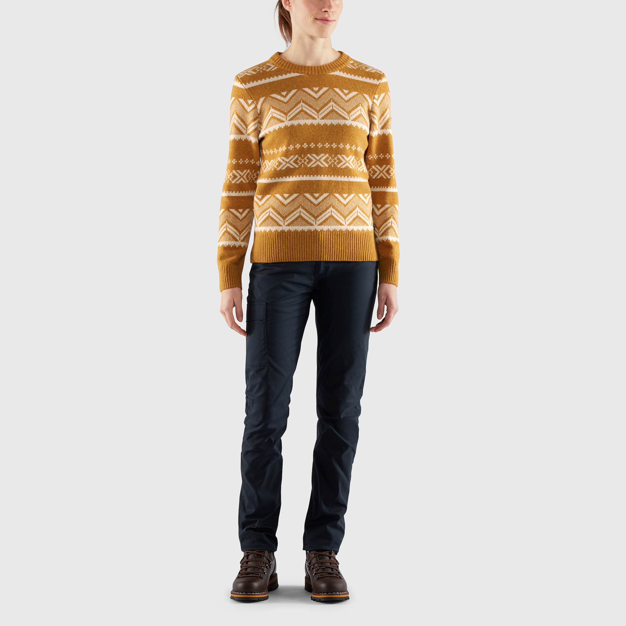 Greenland Re-Wool Pattern Knit W 